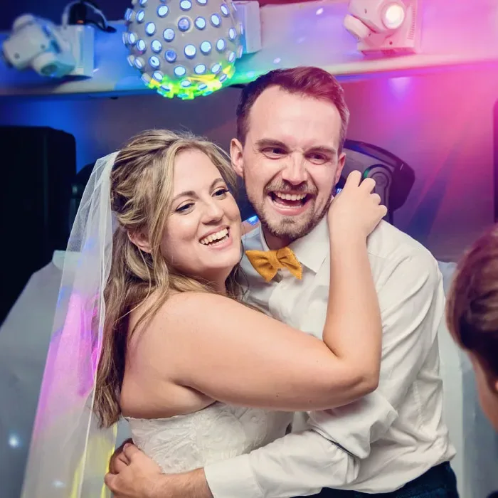 Bride and groom first dance after Worcester wedding ceremony